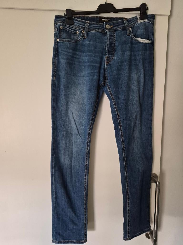 Jeans spijkerbroek jack & jones maat 34 32 stretch, Kleding | Heren, Spijkerbroeken en Jeans, Blauw, Ophalen of Verzenden, Zo goed als nieuw