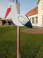 Geboortebord Ooievaar, Ophalen, Gebruikt, Geboortebord