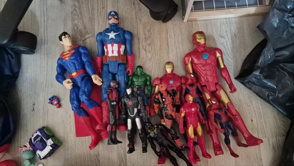 Grote collectie Marvel en DC actiefiguren, Ophalen of Verzenden, Gebruikt