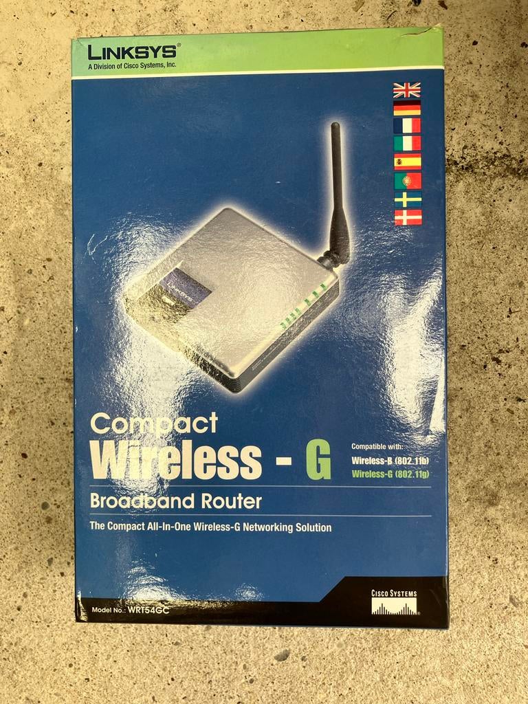 Linksys Compact Wireless-G Broadband Router WRT54GC, Computers en Software, Ophalen of Verzenden, Nieuw, Router