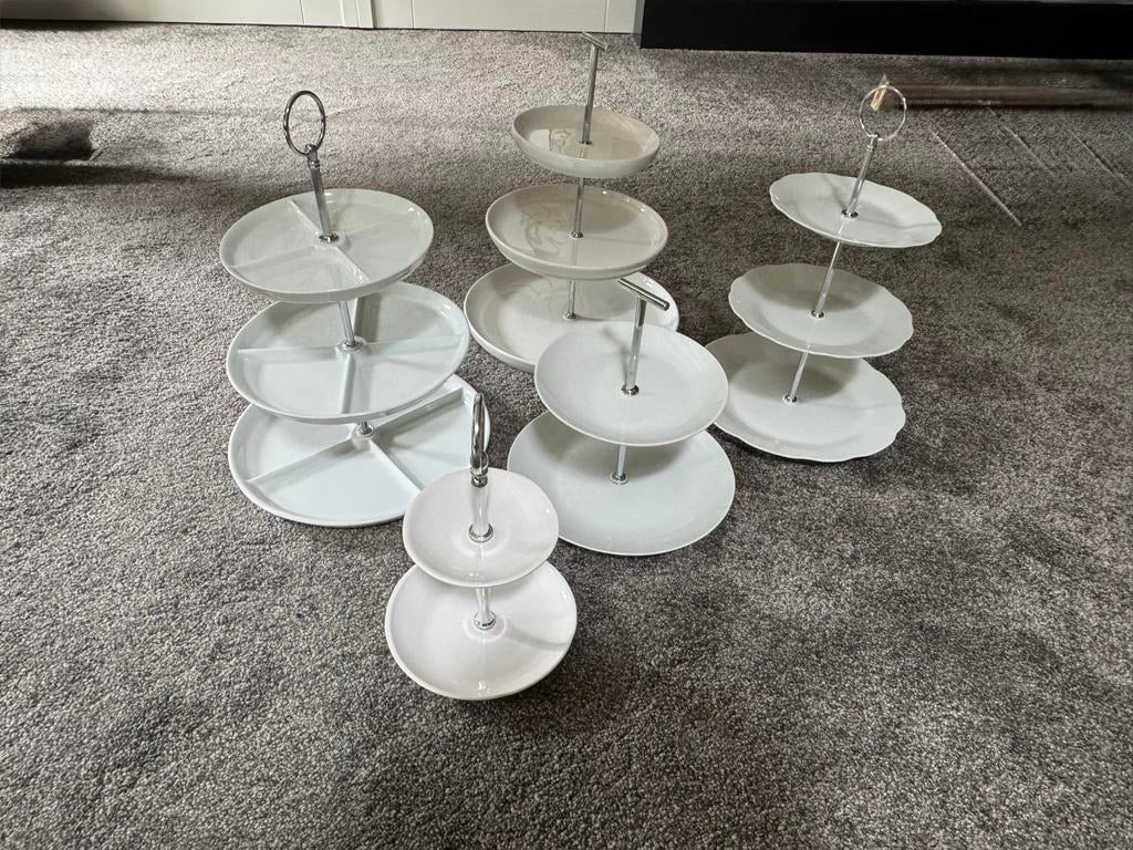 Etagères, 5 stuks, Ophalen, Gebruikt, Keramiek, Overige typen