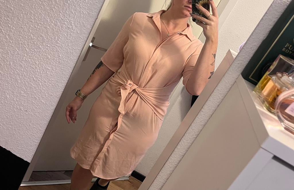 Poeder roze zomerjurkje, Ophalen of Verzenden, Zo goed als nieuw, Roze, Maat 34 (XS) of kleiner