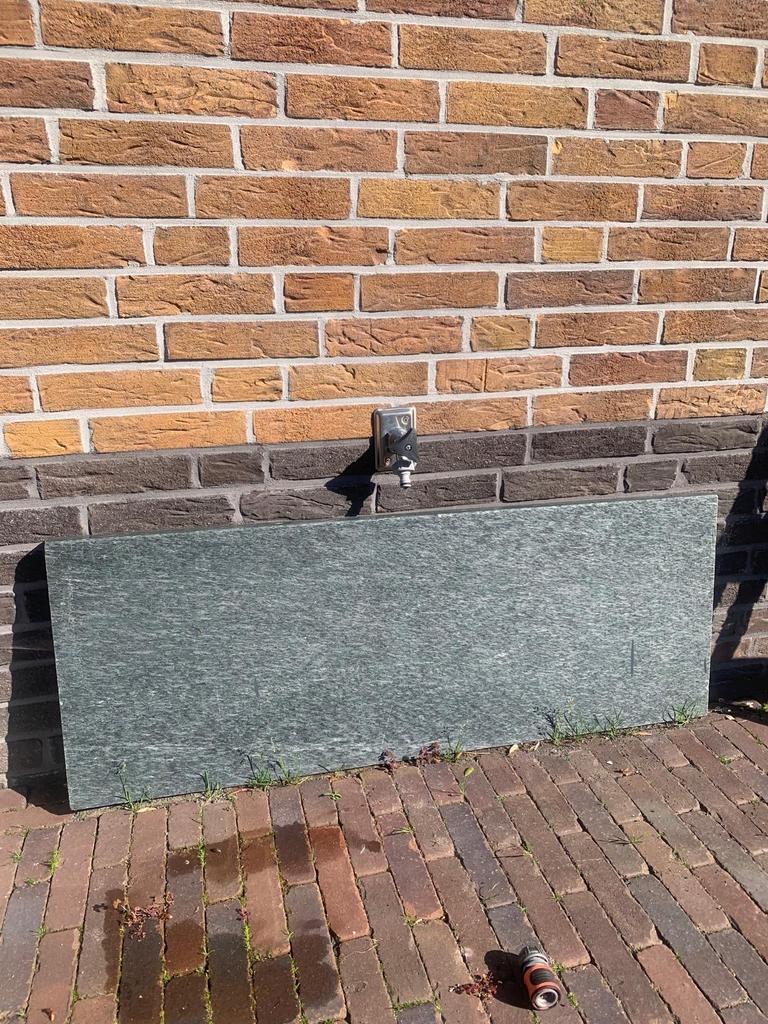 Granieten plaat antraciet 109x40,5x4cm, Ophalen of Verzenden, Gebruikt, Natuursteen, Overige typen