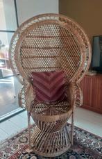 Vintage pauwenstoel peacock chair of Emmanuelle stoel, Huis en Inrichting, Ophalen, Gebruikt, ., .