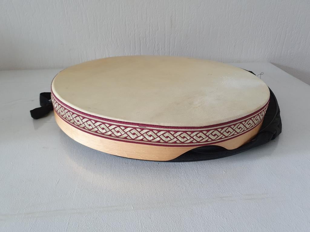 Bodhran drum 45cm met tas, Ophalen of Verzenden, Zo goed als nieuw
