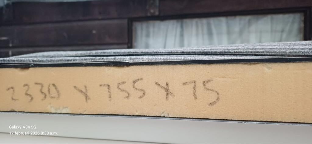 Geïsoleerde Trespa platen dikte 5 cm, Ophalen