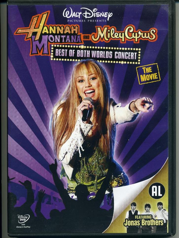 Hannah Montana & Miley Cyrus Best of Both Worlds concert DVD, Cd's en Dvd's, Dvd's | Muziek en Concerten, Zo goed als nieuw, Muziek en Concerten