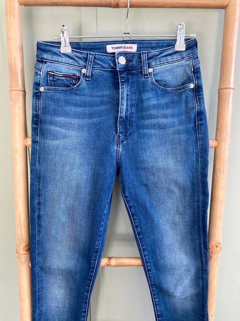 Tommy Jeans Sylvia High Rise Super Skinny Jeans W27 L30, Ophalen of Verzenden, Zo goed als nieuw, Blauw, W28 - W29 (confectie 36)