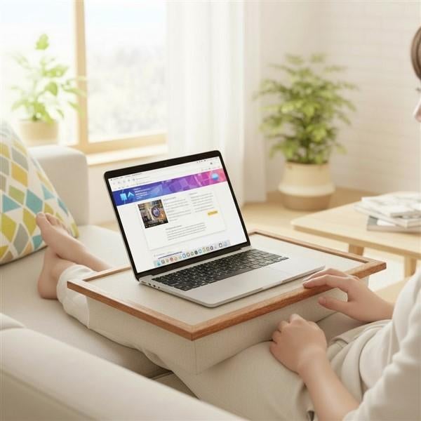 Laptoptafel met kussen – voor bank of bed, Laptray/Schootkussenwinkel, Verzenden, Nieuw, Info@laptray.nl