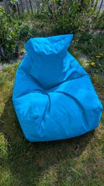 Blauwe zitzak - nog mooi, goed voor tweede ronde, Huis en Inrichting, Zitzakken, Ophalen, Blauw