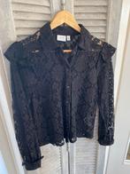NIEUW! Trendy kanten blousje met ruches van VILA mt 36, Kleding | Dames, Vero Moda, Zwart, Nieuw, Ophalen of Verzenden