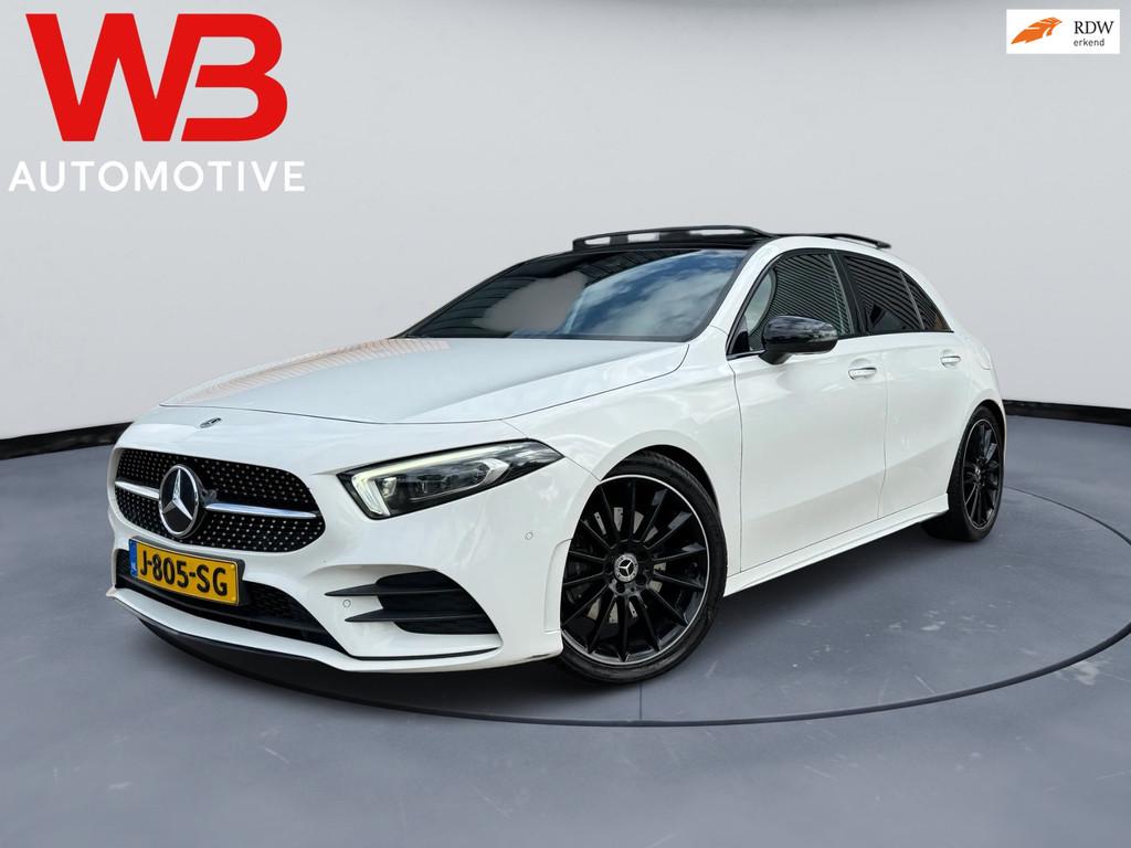 Mercedes-Benz A-klasse 220 AMG Launch Edition Premium Plus, Auto's, Mercedes-Benz, Gebruikt, Wit, Origineel Nederlands, 1600 kg