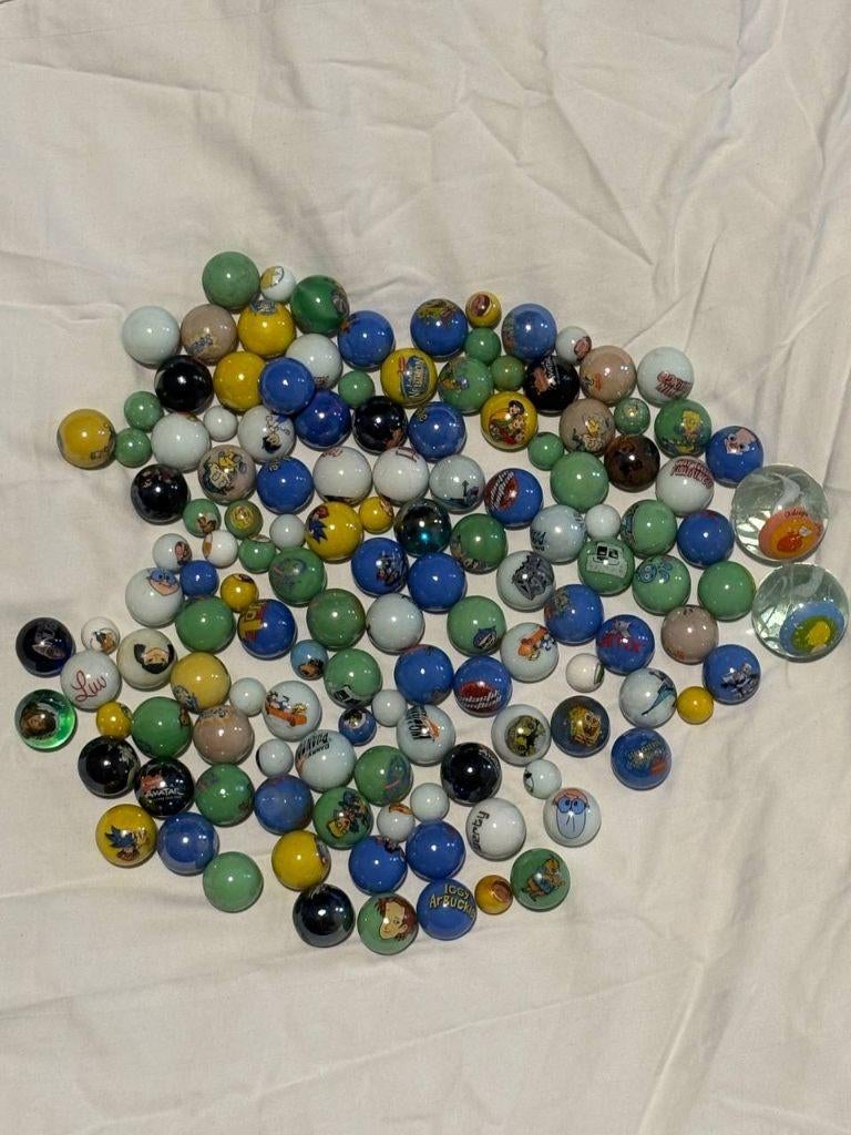 Zeldzame Vintage Character Marbles Collectie - Top Lot 2300g, Ophalen of Verzenden, Gebruikt