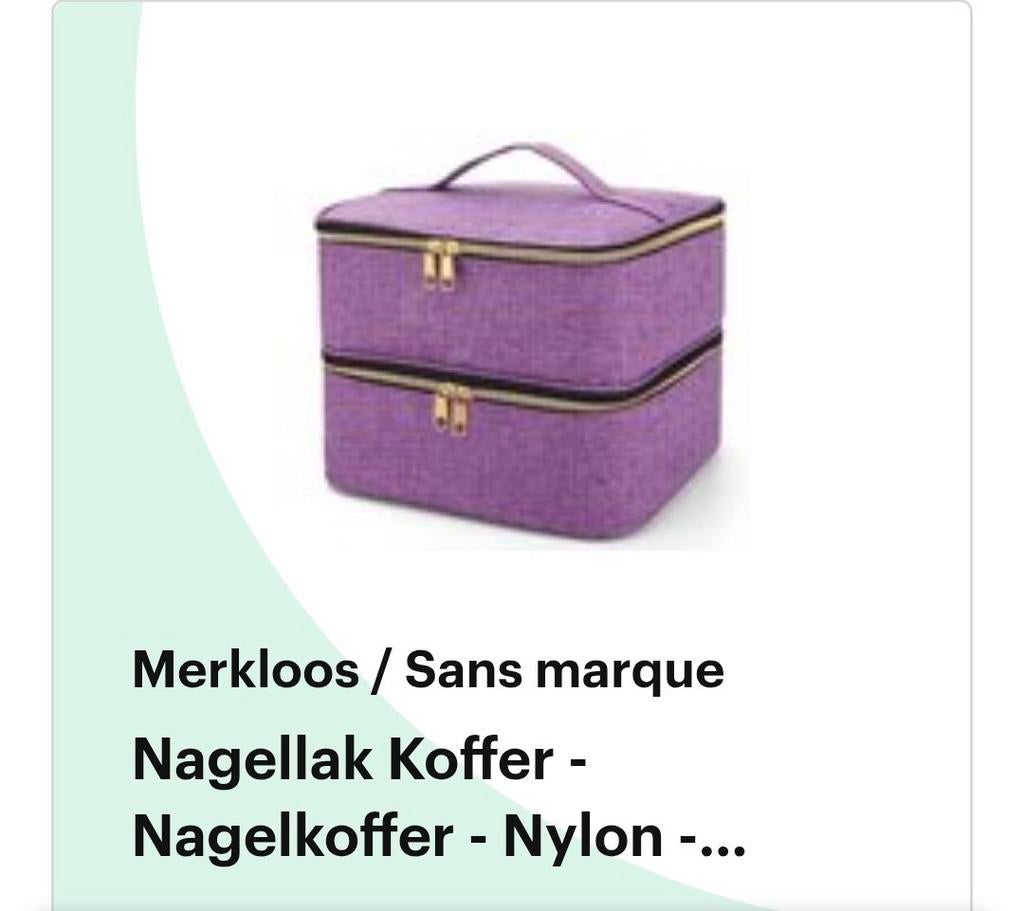 Nagellak koffer., Ophalen of Verzenden, Nieuw, Paars, Softcase