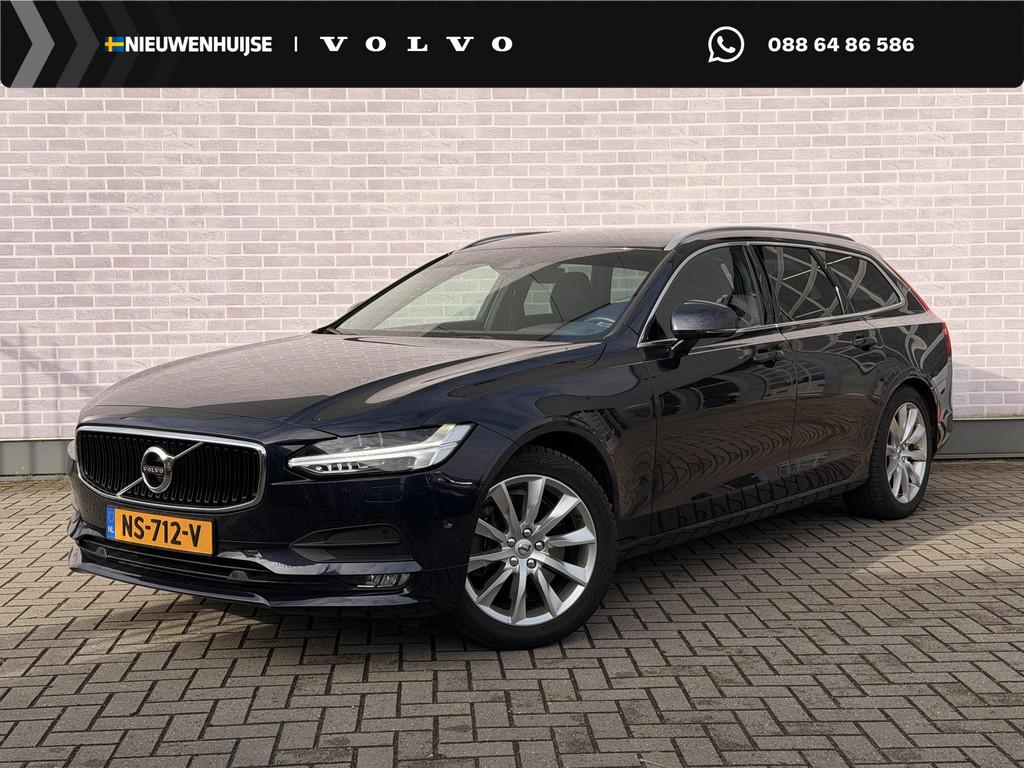 Volvo V90 2.0 T5 Momentum | Stoelverwarming | Adaptive Cruis, Auto's, 12 maanden, Euro 6, Blauw, 93 €/maand