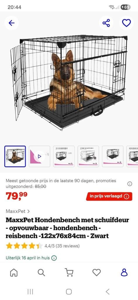 Nieuwe honden bench, Dieren en Toebehoren, Overige Dieren-accessoires, Ophalen, Nieuw