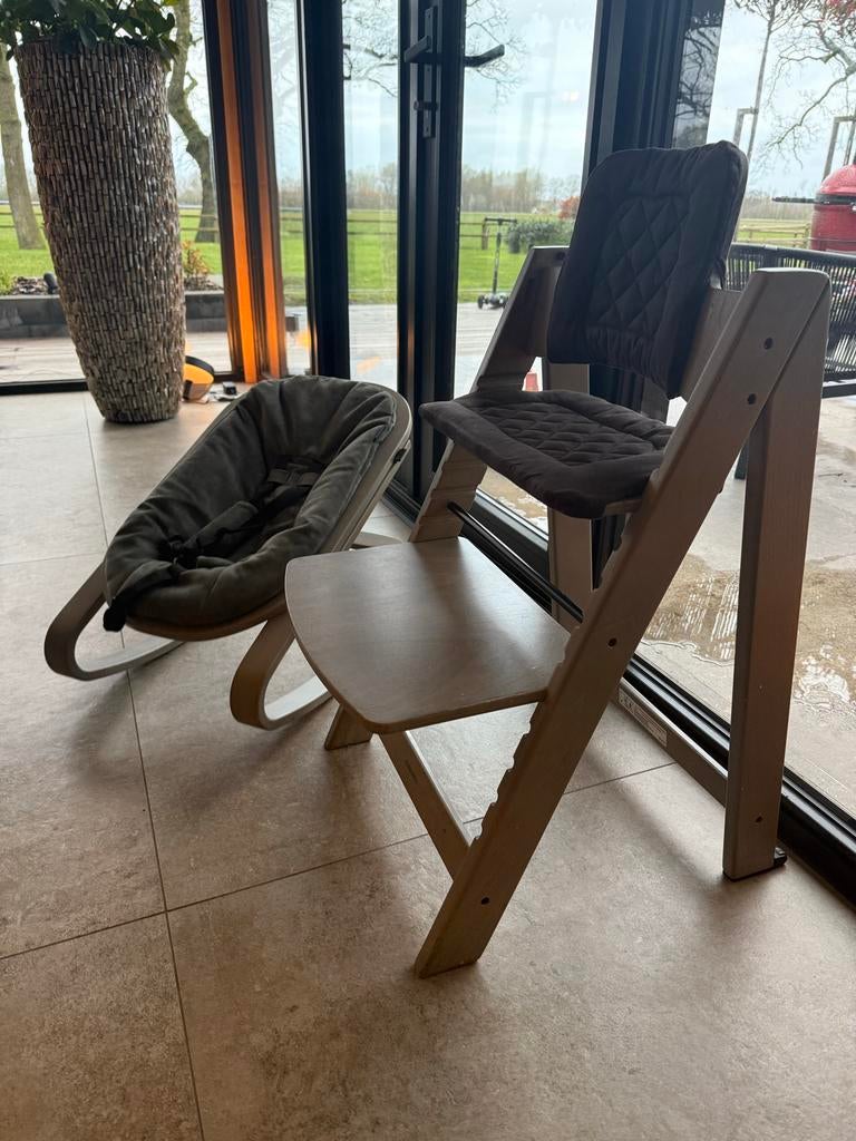 Kidsmill Up kinderstoel grijs met wippertje, Ophalen, Gebruikt, Meegroeistoel, Aanschuifbaar