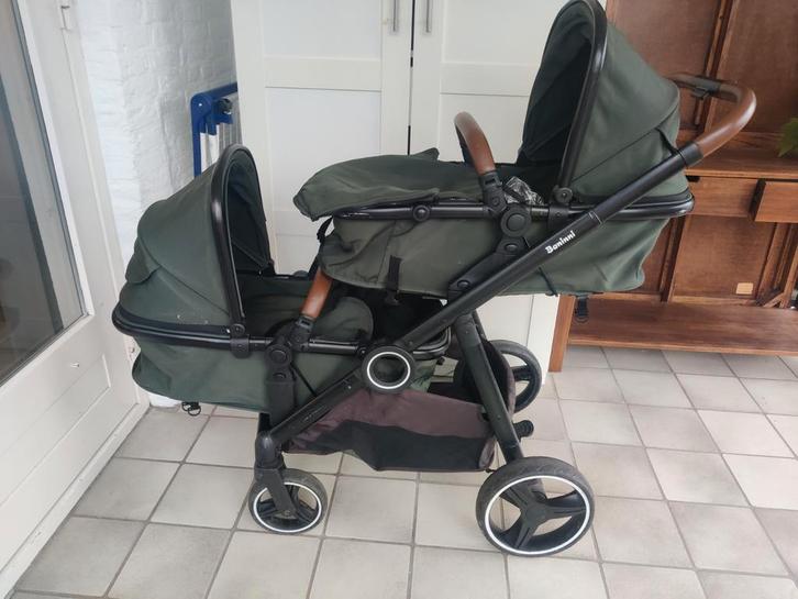 Duo Kinderwagen Baninni Luiz /  tweeling kinderwagen, Kinderen en Baby's, Buggy's, Gebruikt, Overige merken, Verstelbare rugleuning