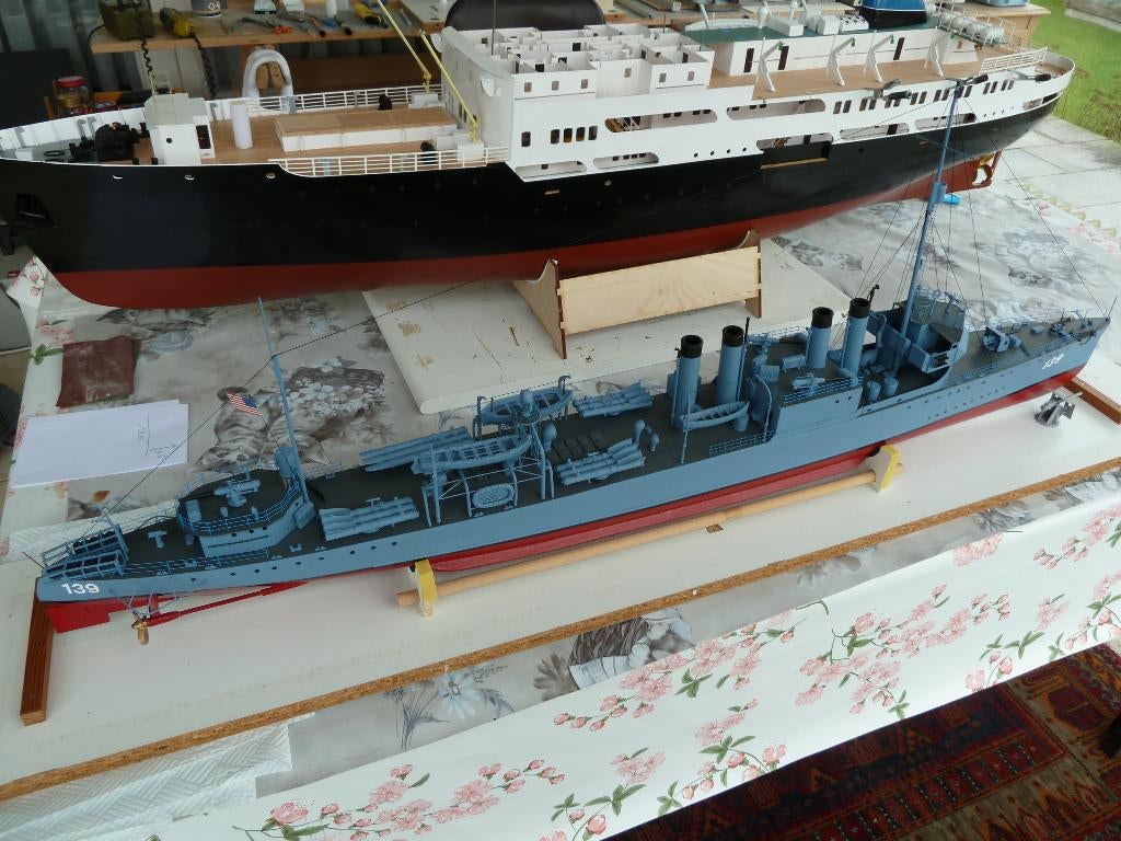 Destroyer D.139 USS Ward-1/96, Ophalen, Nieuw, 1:50 tot 1:200, Overige merken