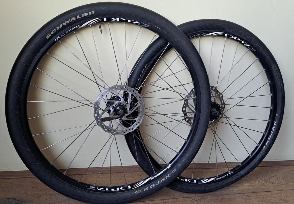 Alexrims DP17 Disc  wielen met Schwalbe Kojak banden, Ophalen of Verzenden, Gebruikt, Wiel, Schwalbe / Alexrims