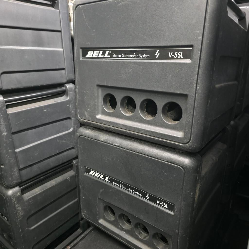 BELL V-5SL SUBS 15 inch met interne filter voor tops, Audio, Tv en Foto, Luidsprekers, Ophalen of Verzenden, 120 watt of meer