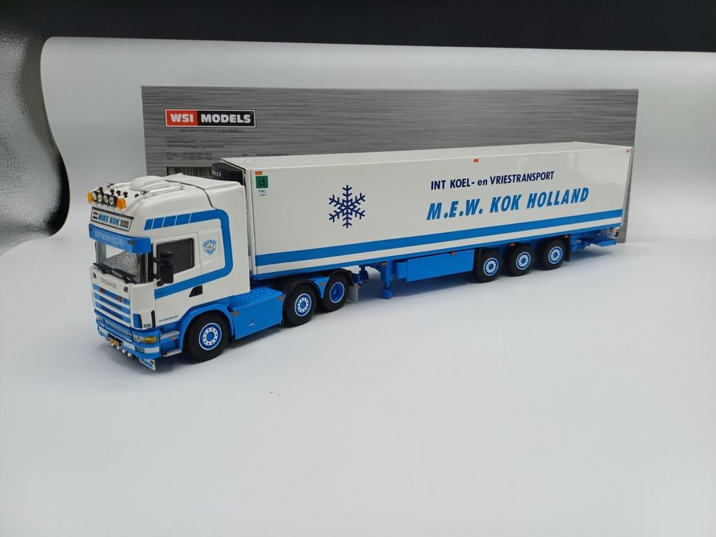 WSI Scania R4 koeler MEW Kok, Hobby en Vrije tijd, Modelauto's | 1:50, Ophalen of Verzenden, Zo goed als nieuw, Bus of Vrachtwagen