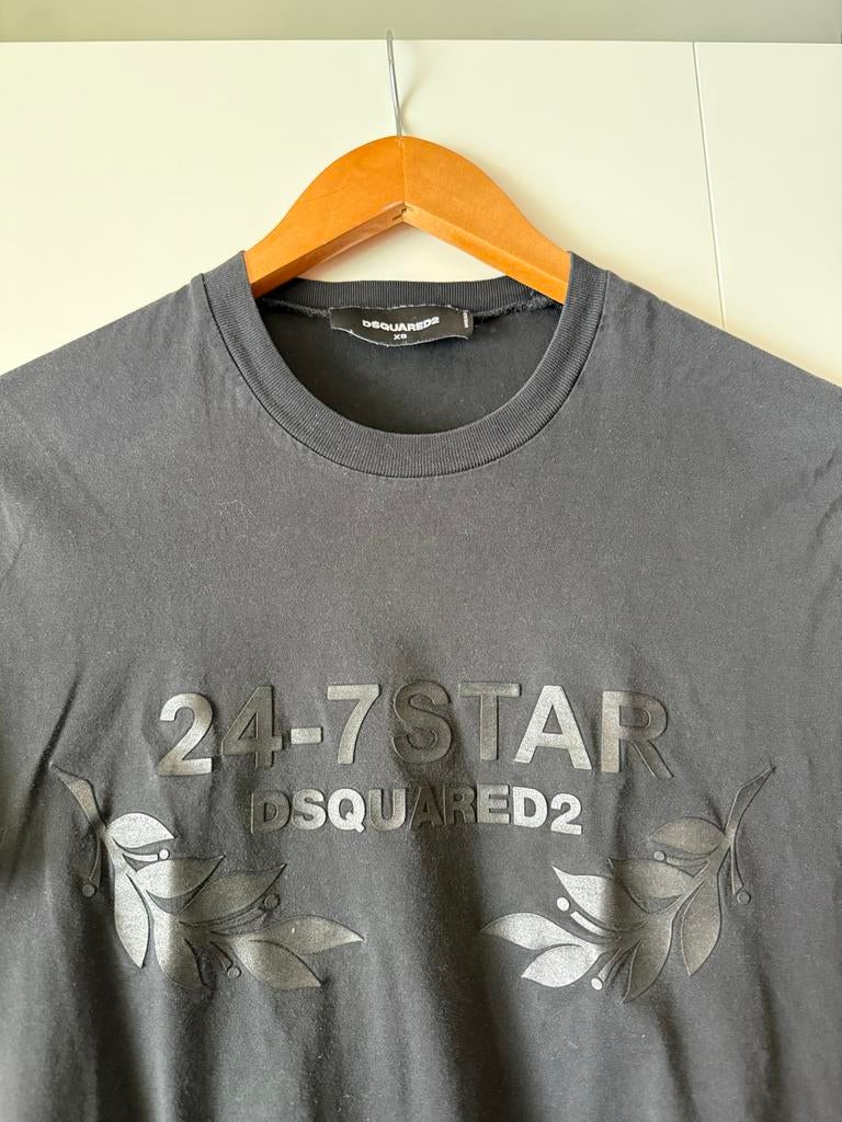 Dsquared2 T-shirt zwart maat XS, Kleding | Heren, T-shirts, Verzenden, Zo goed als nieuw, Maat 46 (S) of kleiner, Zwart