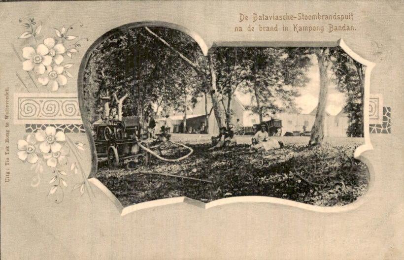 Nederlands Indië - Stoombrandspuit - Kampomg Bandan - 1900, Verzenden, Voor 1920, Ongelopen