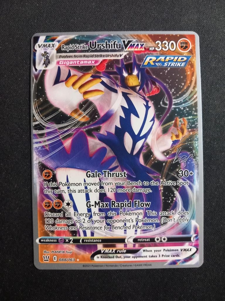 Rapid Strike Urshifu VMAX 088/163 WCS 2022 Promo Lashmet NM, Verzenden, Zo goed als nieuw, Losse kaart