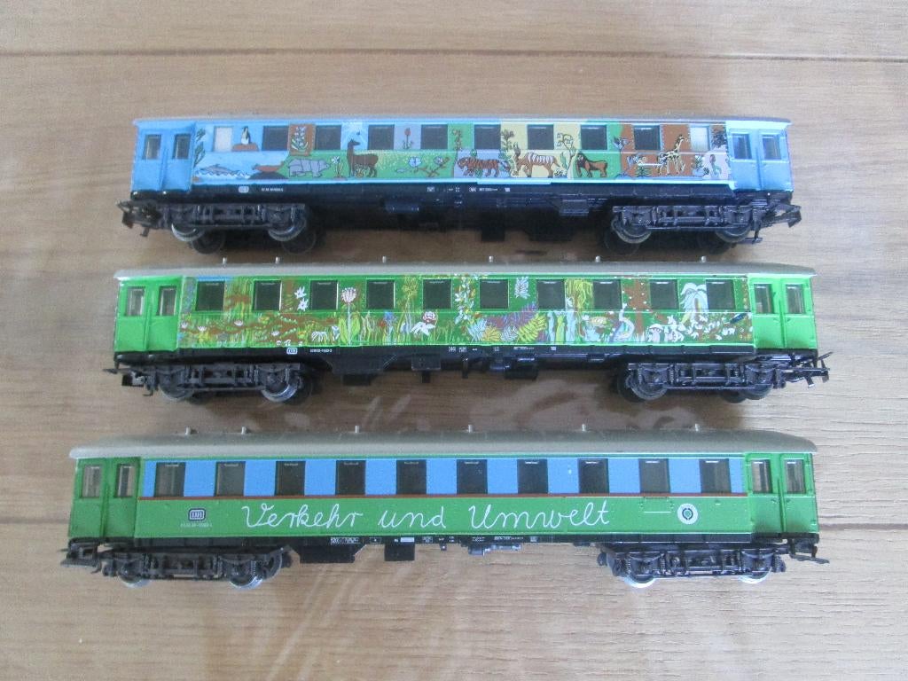 Marklin 4190 rijtuig combinatie milieutrein., Wisselstroom, Gebruikt, Wagon, Ophalen of Verzenden