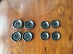 8 metalen Burberry knopen, Hobby en Vrije tijd, Ophalen of Verzenden, Zo goed als nieuw, Knoop of Knopen
