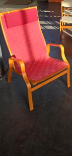 Vintage fauteuil Finn Østergaard, Ophalen, Gebruikt, 75 tot 100 cm, Stof