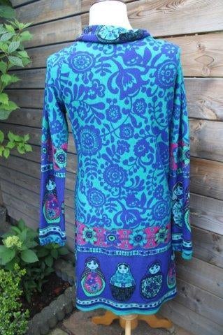 Jurk groen/ blauw PAlme mt M/L winter Vaste prijs, Kleding | Dames, Maat 38/40 (M), Blauw, Ophalen of Verzenden, Zo goed als nieuw