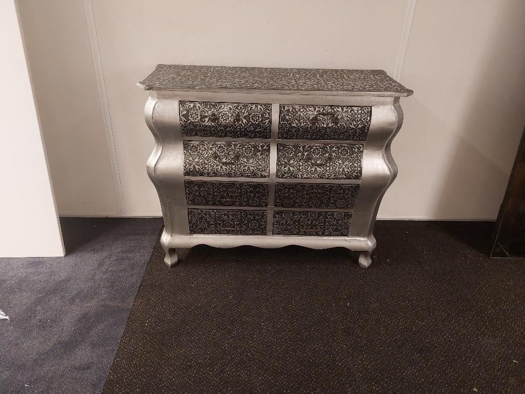 bijzonder buikkastje / commode in barokstijl ( 500741), Ophalen, 50 tot 100 cm, 3 of 4 laden, Minder dan 100 cm