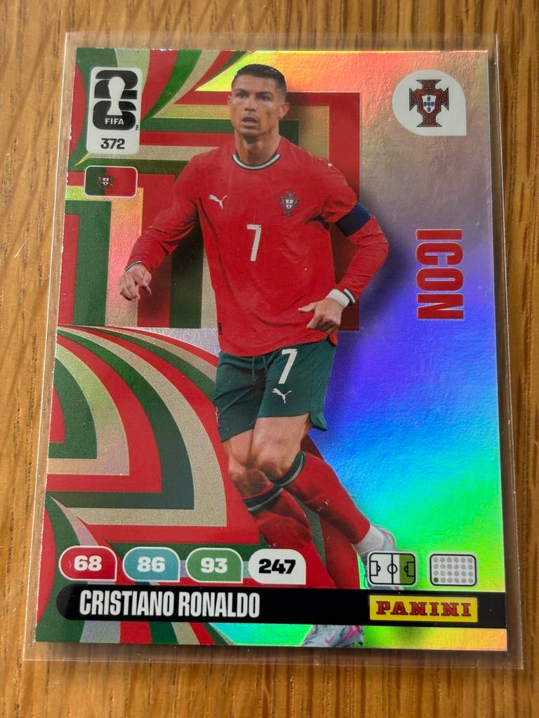 Panini ICON card Ronaldo, Hobby en Vrije tijd, Stickers en Plaatjes, Verzenden, Nieuw, Plaatje