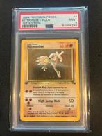 7/62 hitmonlee 1st psa 9, Ophalen of Verzenden, Zo goed als nieuw, Foil