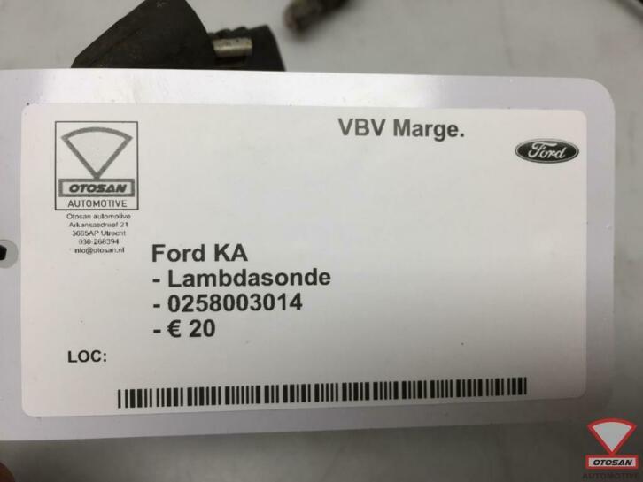 ford ka lambdasonde 0258003014, Gebruikt, Info@ford.com, Ophalen of Verzenden, Ford