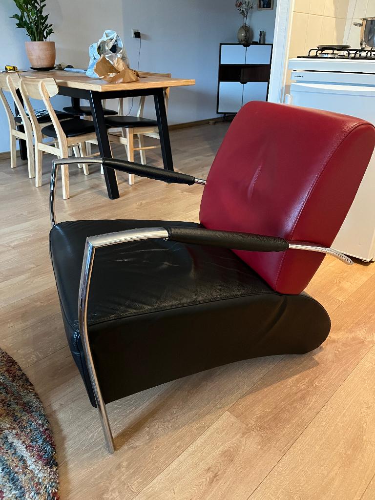 Fauteuil, Ophalen, Gebruikt, 125 tot 150 cm, Leer