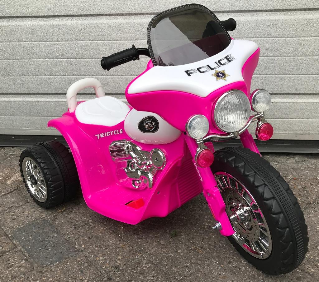 Elektrische kindermotor Harley Politiemotor look 6v roze !, Ophalen of Verzenden, Nieuw, Overige typen