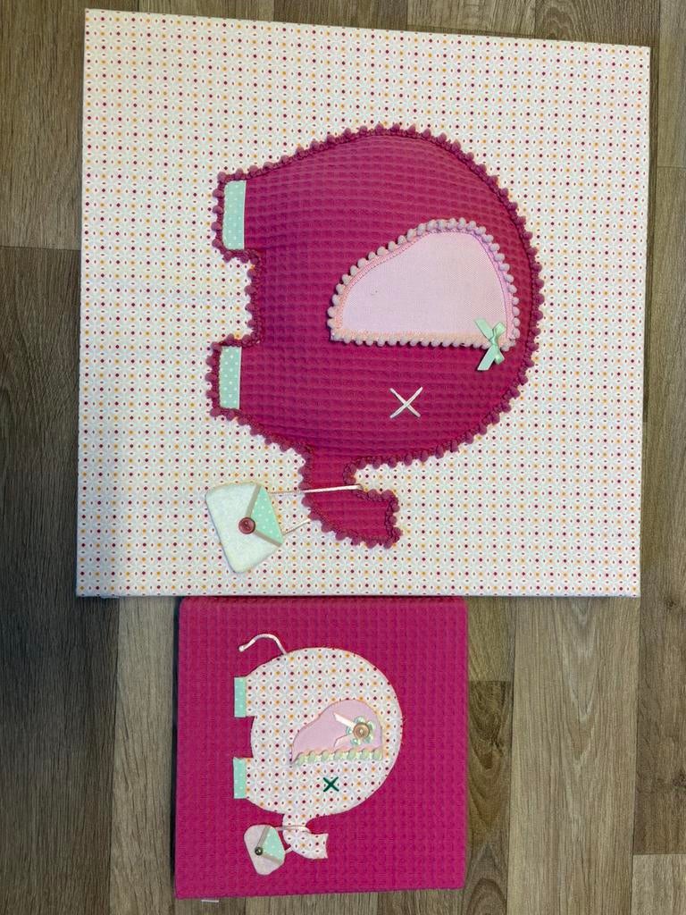 Schilderijtjes babykamer Moepa, Kinderen en Baby's, Ophalen, Gebruikt, Wanddecoratie