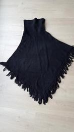 Hema poncho met col zwart One Size, Kleding | Dames, Truien en Vesten, Zwart, Maat 42/44 (L), Nieuw, Ophalen of Verzenden