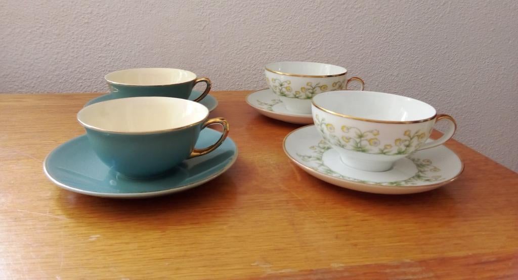 Vintage theekopjes, Ophalen of Verzenden