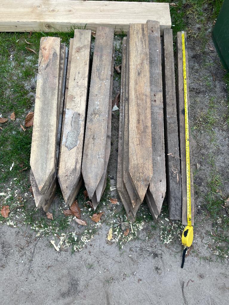 Piketpaaltjes 18 stuks, Ophalen, Gebruikt, Minder dan 180 cm, Palen