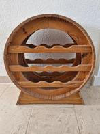 Wijnrek hout in vorm wijnton, Ophalen, 5 tot 15 flessen, Zo goed als nieuw, Minder dan 50 cm