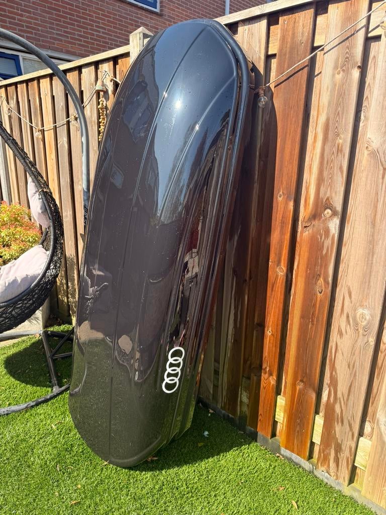 Dakkoffer met dakrails (universeel), Auto diversen, Dakkoffers, Ophalen of Verzenden, Zo goed als nieuw
