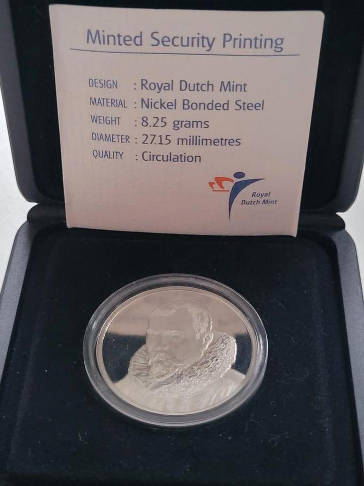Kon Ned Munt Willem v Oranje Minted Security Printing UNC, Postzegels en Munten, Munten | Nederland, Ophalen of Verzenden