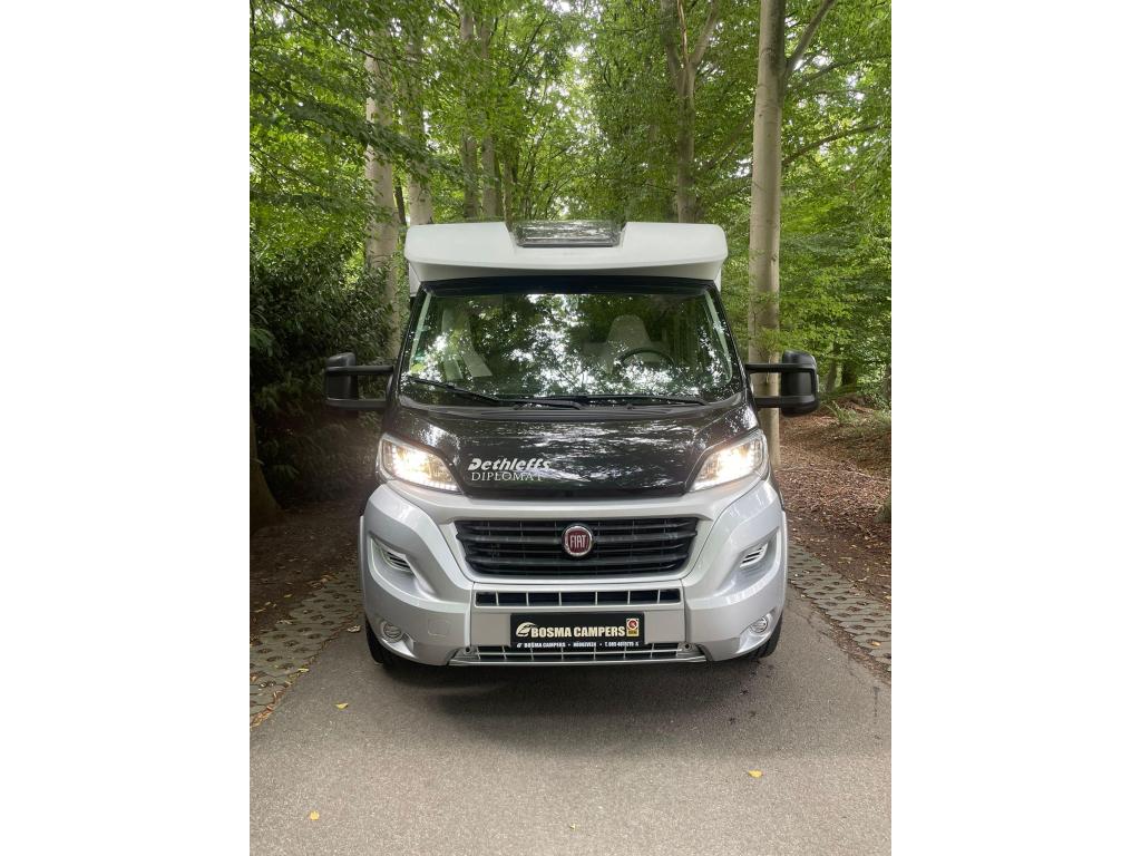 Dethleffs Diplomat Queensbed 52000 km Airco Nieuwstaat 2017, Ringverwarming, Fiat, Bedrijf, Tot en met 3