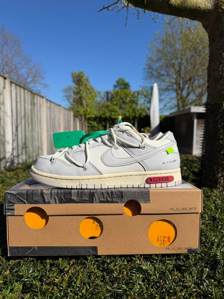 Nike Dunk Low Off-White Lot 25, Ophalen of Verzenden, Zo goed als nieuw, Overige kleuren, Sneakers of Gympen