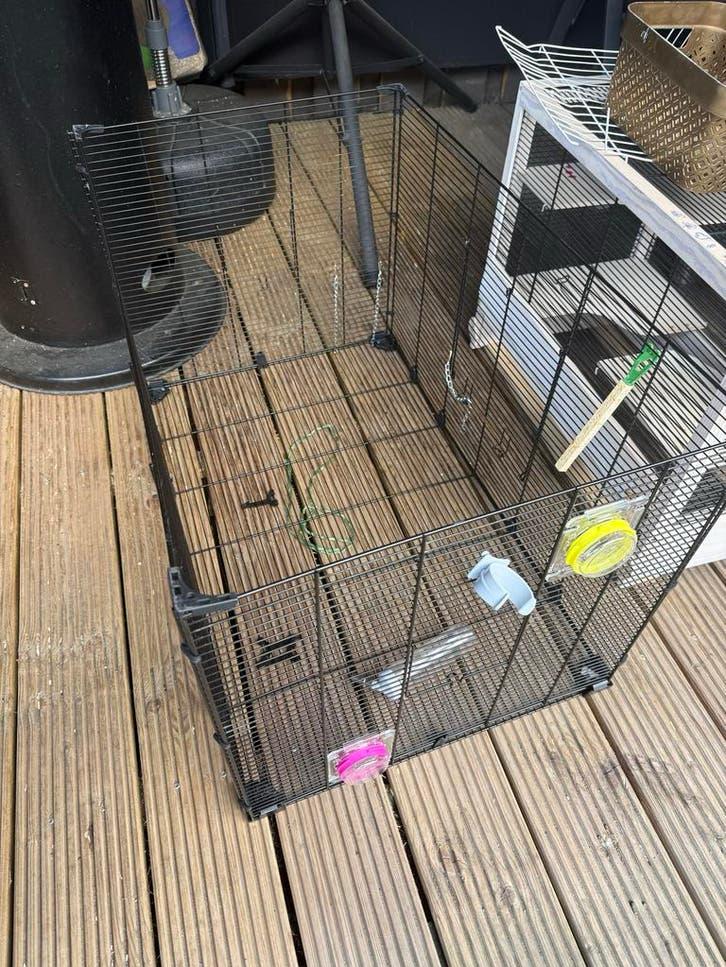 Twee zeer complete hamster of cavia hokken., Ophalen, Kooi, 60 tot 90 cm, Zo goed als nieuw