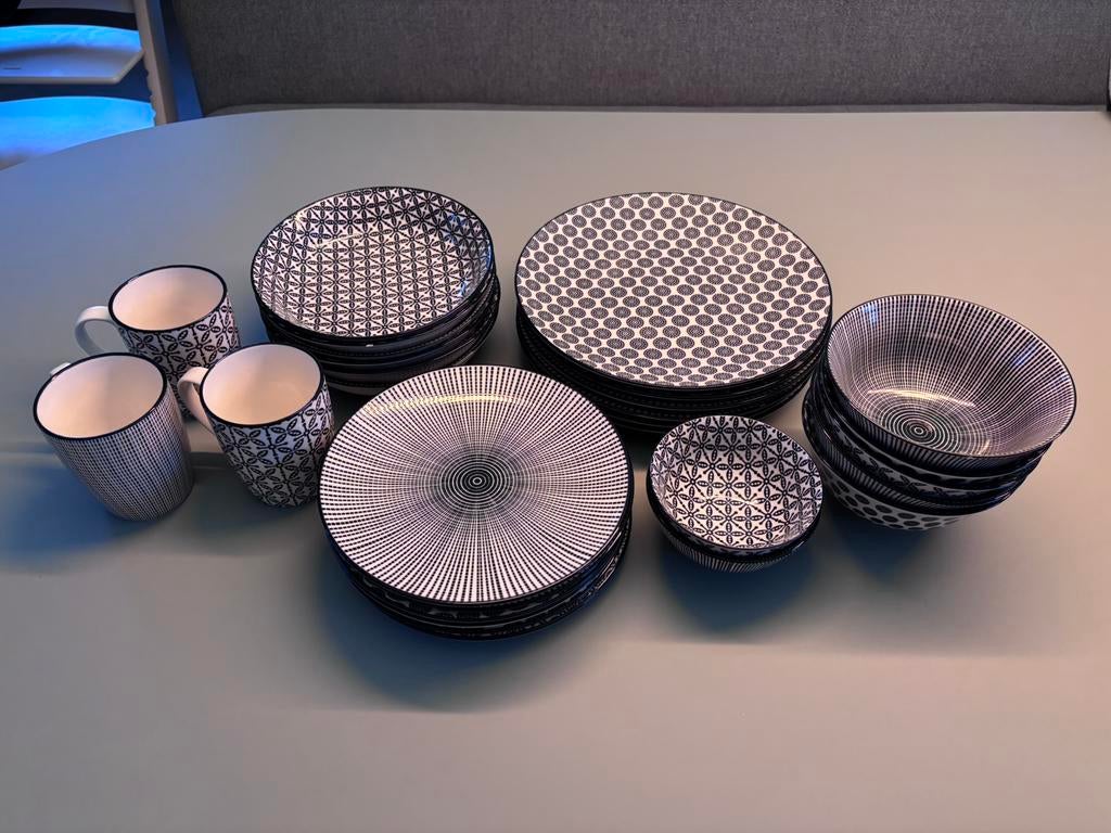 Serviesset voor 6 personen (Ritzenhoff & Breker Takeo), Ophalen, Zo goed als nieuw, Overige stijlen, Porselein